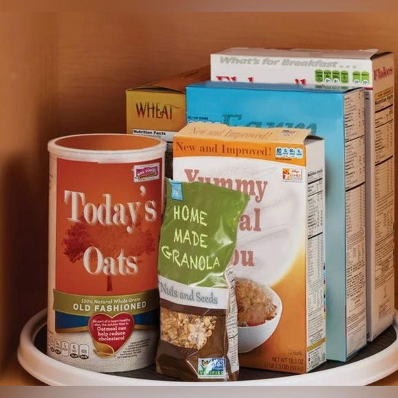 COPCO Non-Skid Pantry Cabinet Lazy Susan Turntable 18-Inch White/Gray #1108246B - Picture 5 of 9